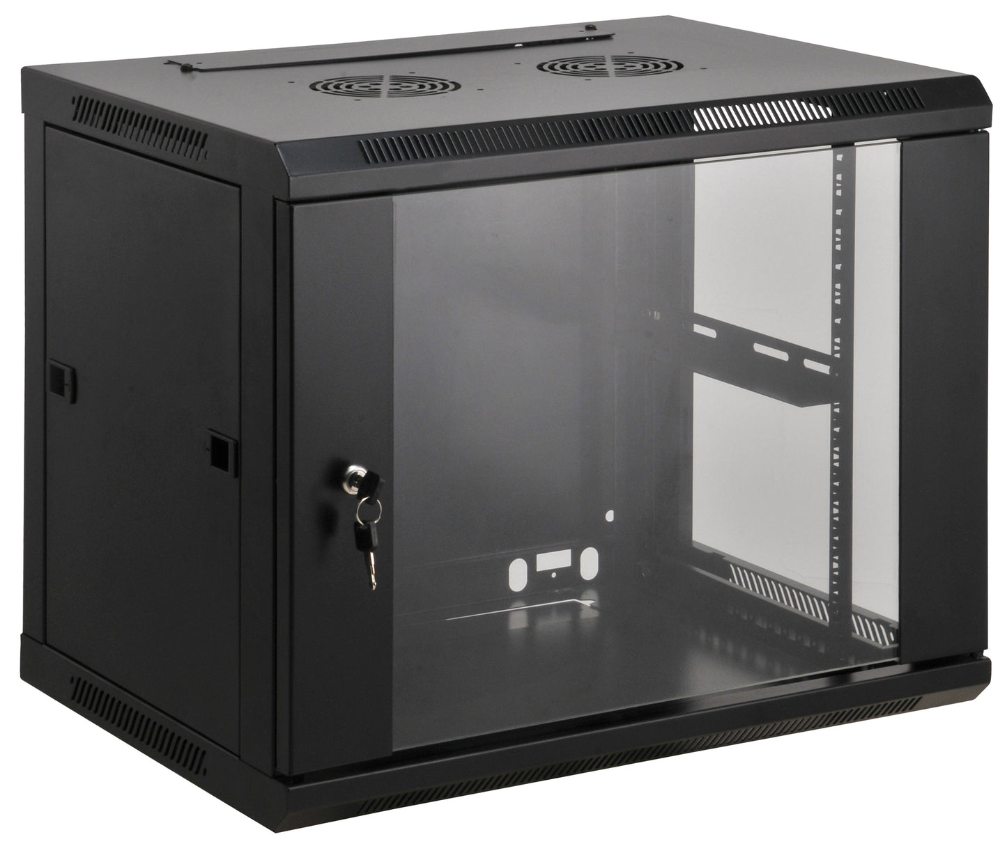 19" Wallmount Cabinet, 15U, 450 mm (17.7 in.) Depth, Black Image 1