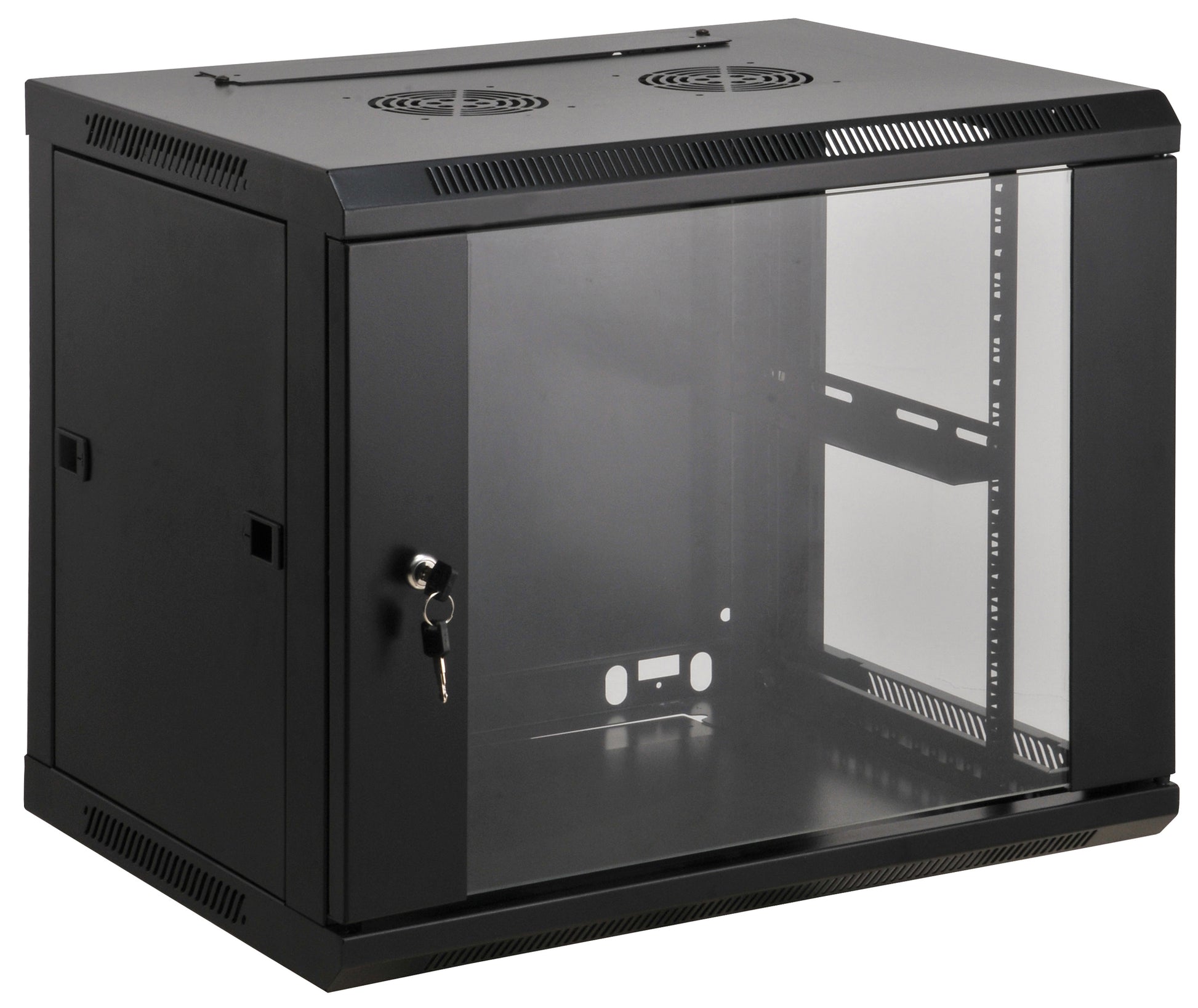 19" Wallmount Cabinet, 15U, 450 mm (17.7 in.) Depth, Black Image 1