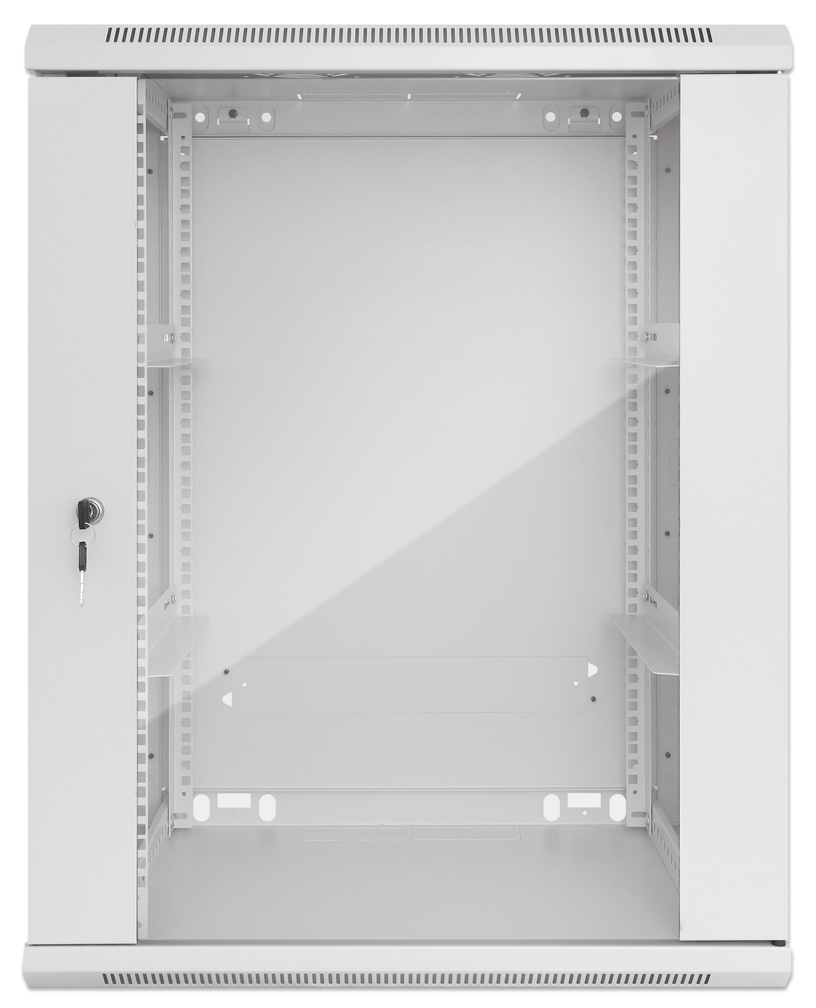 19" Wallmount Cabinet, 15U, 450 mm (17.7 in.) Depth, Gray Image 3