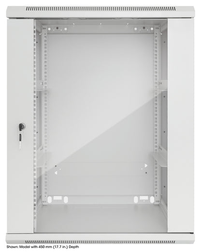20U 19" Wall Mount Network Cabinet, 600 mm (23.6 in.) Depth, Gray Image 3