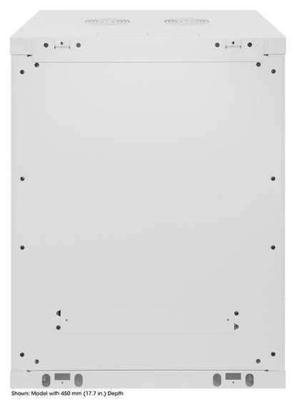 20U 19" Wall Mount Network Cabinet, 600 mm (23.6 in.) Depth, Gray Image 4