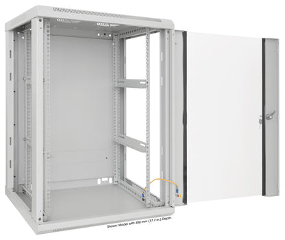 20U 19" Wall Mount Network Cabinet, 600 mm (23.6 in.) Depth, Gray Image 6