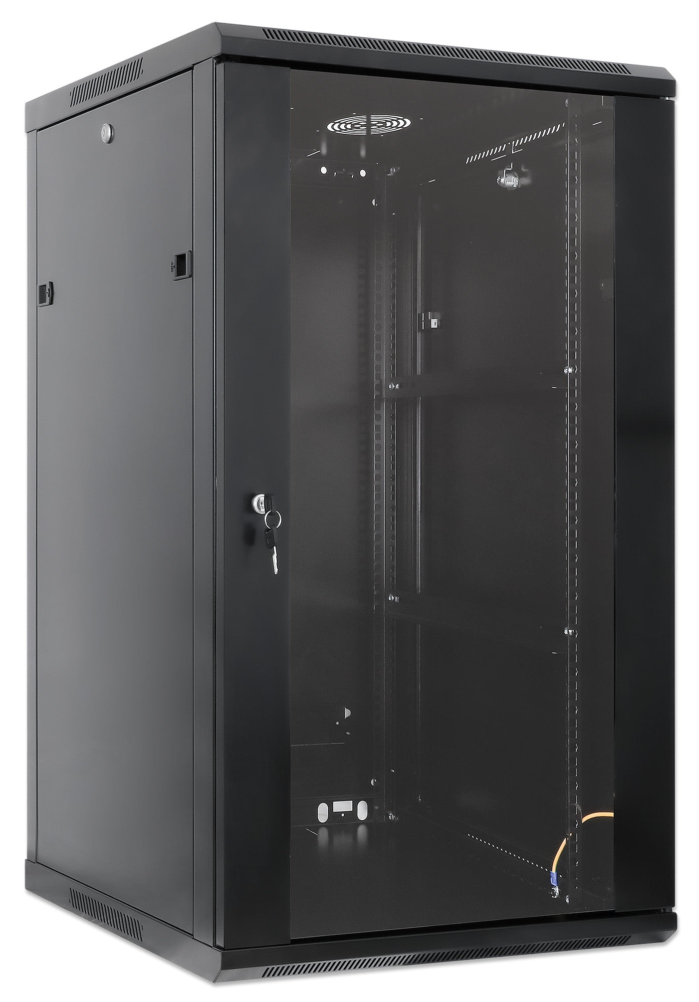 19" Wallmount Cabinet, 20U, 600 mm (23.6 in.) Depth, Black Image 2