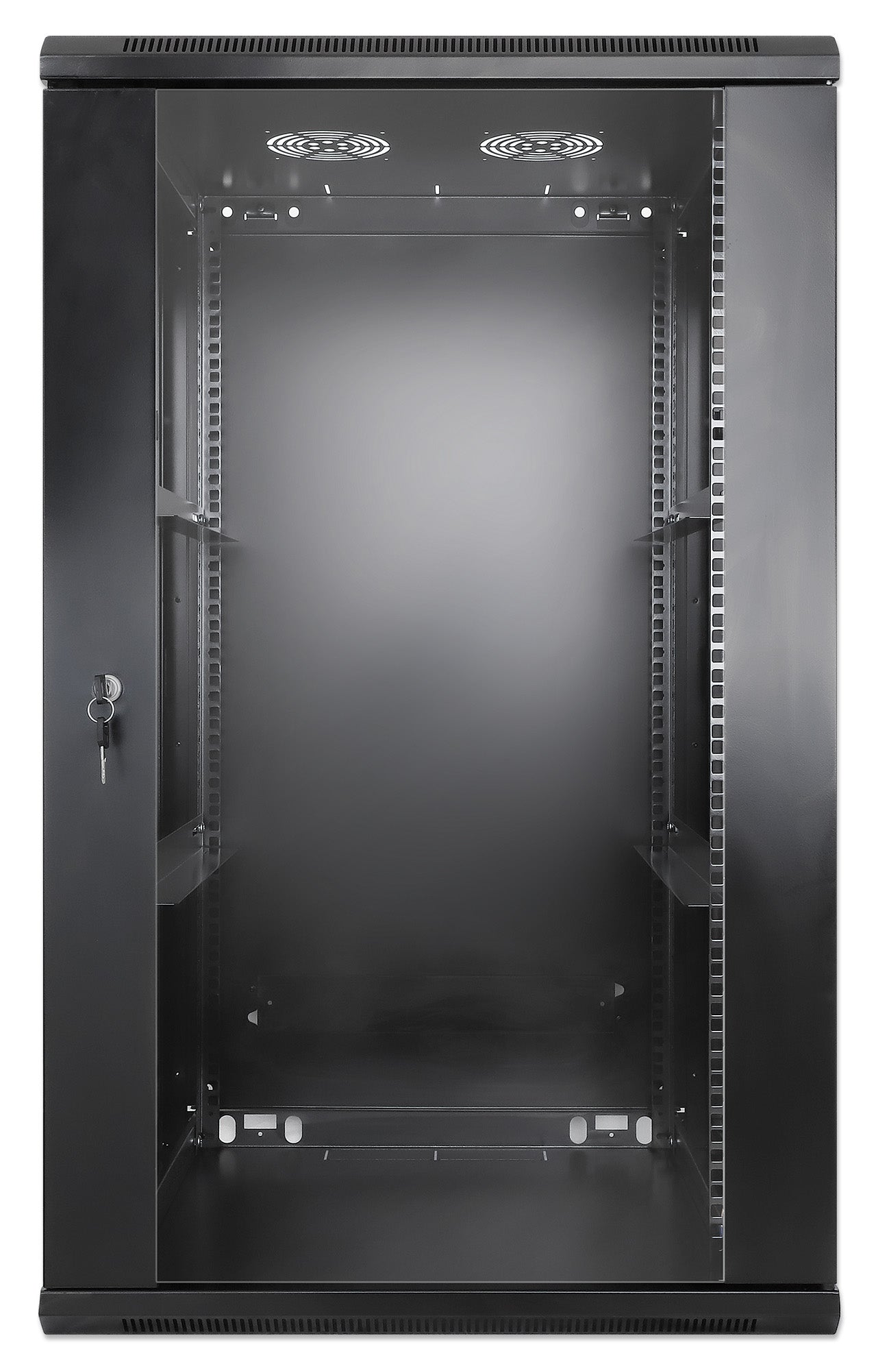 19" Wallmount Cabinet, 20U, 600 mm (23.6 in.) Depth, Black Image 3