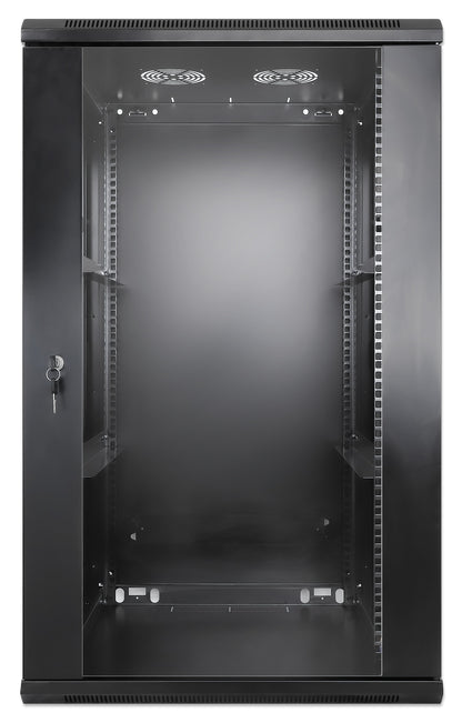 19" Wallmount Cabinet, 20U, 600 mm (23.6 in.) Depth, Black Image 3