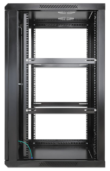 20U 19" Wall Mount Network Cabinet, 600 mm (23.6 in.) Depth, Black Image 5