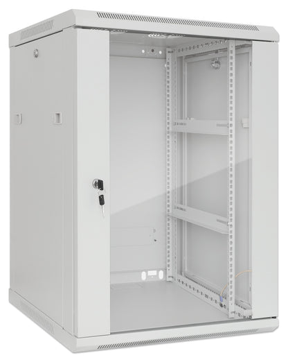 19" Wallmount Cabinet, 20U, 450 mm (17.7 in.) Depth, Gray Image 2