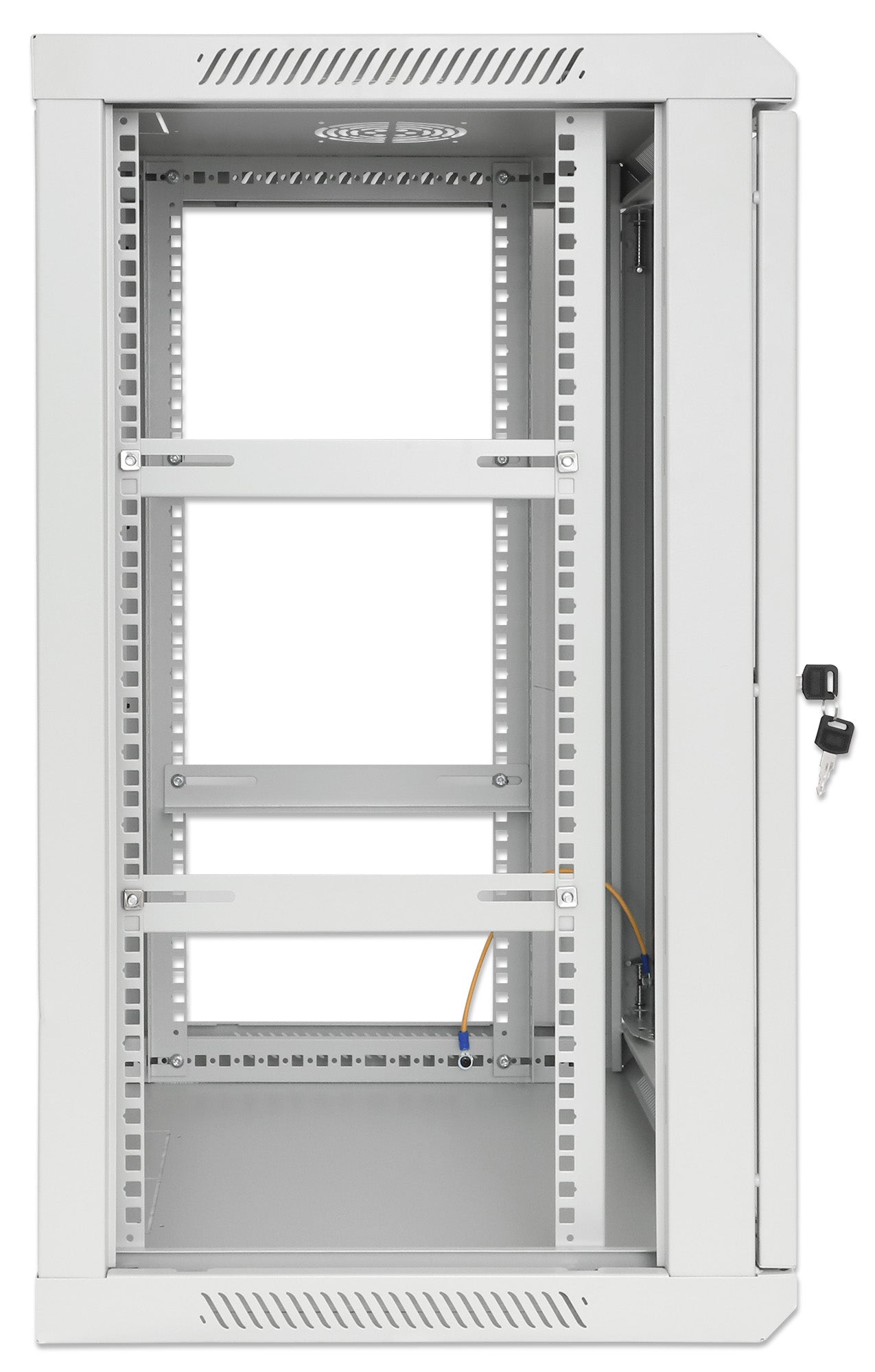 19" Wallmount Cabinet, 20U, 450 mm (17.7 in.) Depth, Gray Image 5