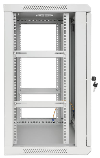 19" Wallmount Cabinet, 20U, 450 mm (17.7 in.) Depth, Gray Image 5