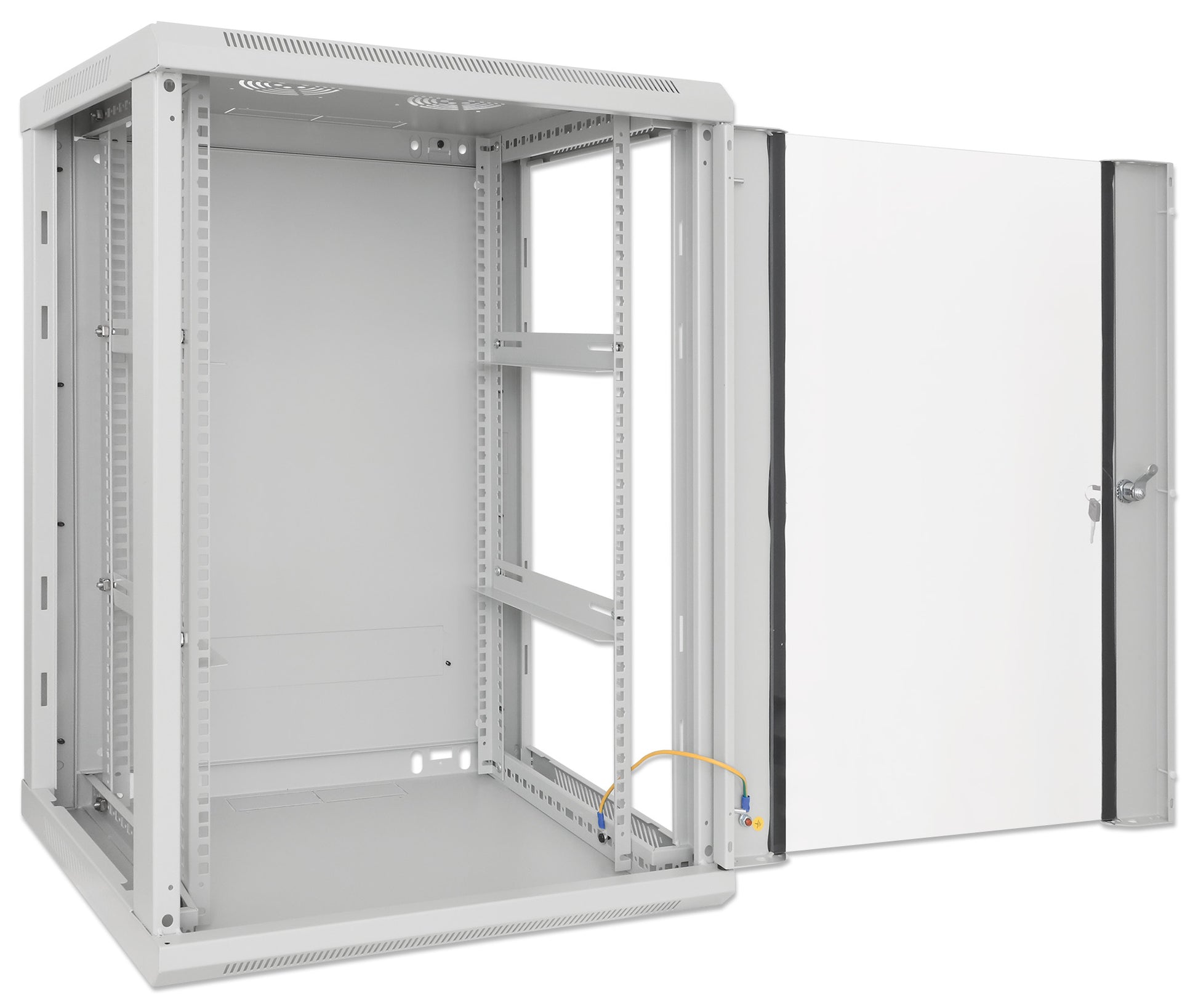 19" Wallmount Cabinet, 20U, 450 mm (17.7 in.) Depth, Gray Image 6