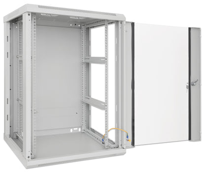 19" Wallmount Cabinet, 20U, 450 mm (17.7 in.) Depth, Gray Image 6
