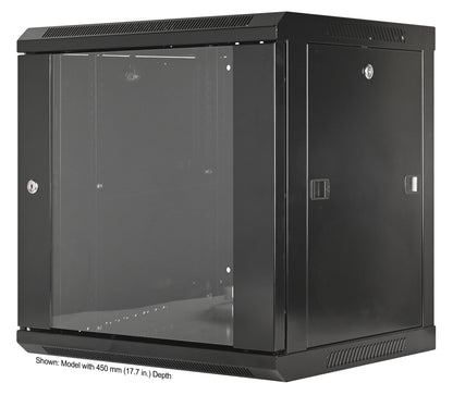 19" Wallmount Cabinet, 9U, 600 mm (23.6 in.) Depth, Black Image 1