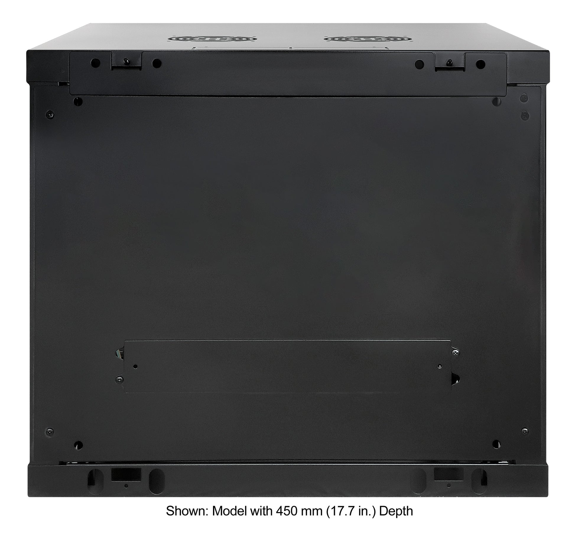 19" Wallmount Cabinet, 9U, 600 mm (23.6 in.) Depth, Black Image 4