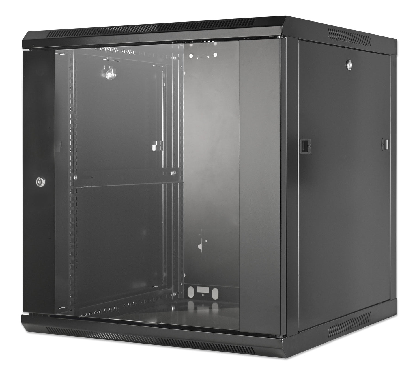 19" Wallmount Cabinet, 12U, 600 mm (23.6 in.) Depth, Black Image 1