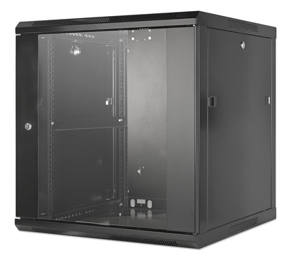 19" Wallmount Cabinet, 12U, 600 mm (23.6 in.) Depth, Black Image 1