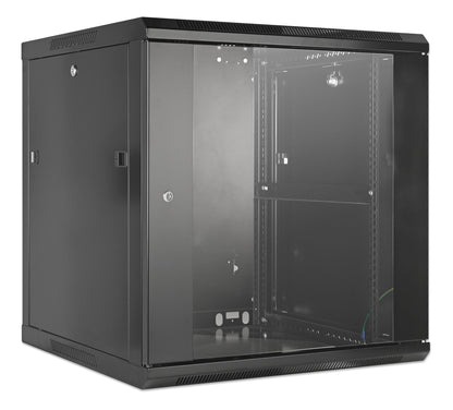 19" Wallmount Cabinet, 12U, 600 mm (23.6 in.) Depth, Black Image 2