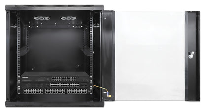 19" Wallmount Cabinet, 12U, 600 mm (23.6 in.) Depth, Black Image 7