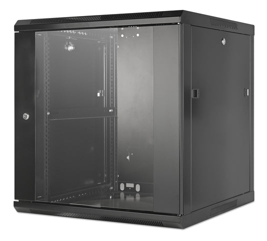 19" Wallmount Cabinet, 12U, 600 mm (23.6 in.) Depth, Black Image 1
