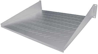 19" Cantilever Shelf, 2U, 250 mm (9.8 in.) Depth, Gray Image 1
