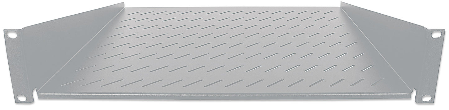 19" Cantilever Shelf, 2U, 250 mm (9.8 in.) Depth, Gray Image 4
