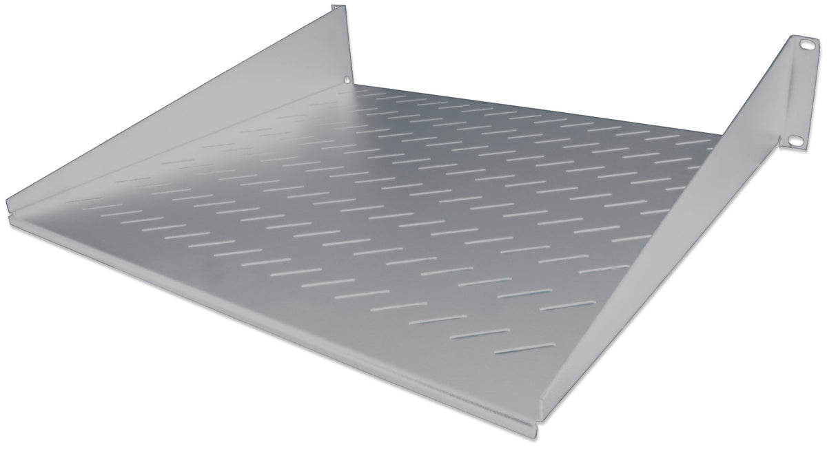 19" Cantilever Shelf, 2U, 400 mm (15.8 in.) Depth, Gray Image 1