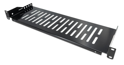 19" Cantilever Shelf, 1U, 150 mm (9.8 in.) Depth, Black Image 1
