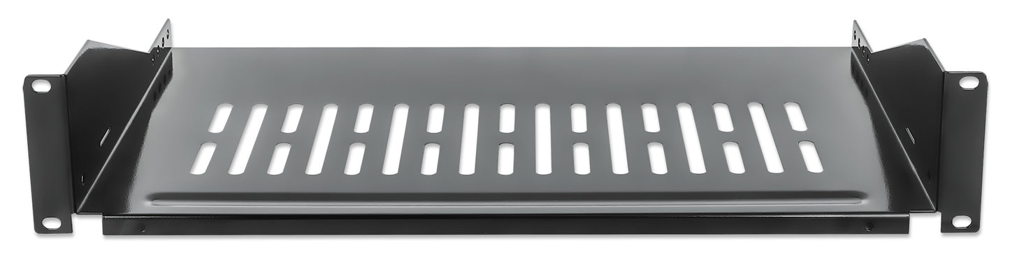 19" Cantilever Shelf, 2U, 250 mm (9.8 in.) Depth, Black Image 3