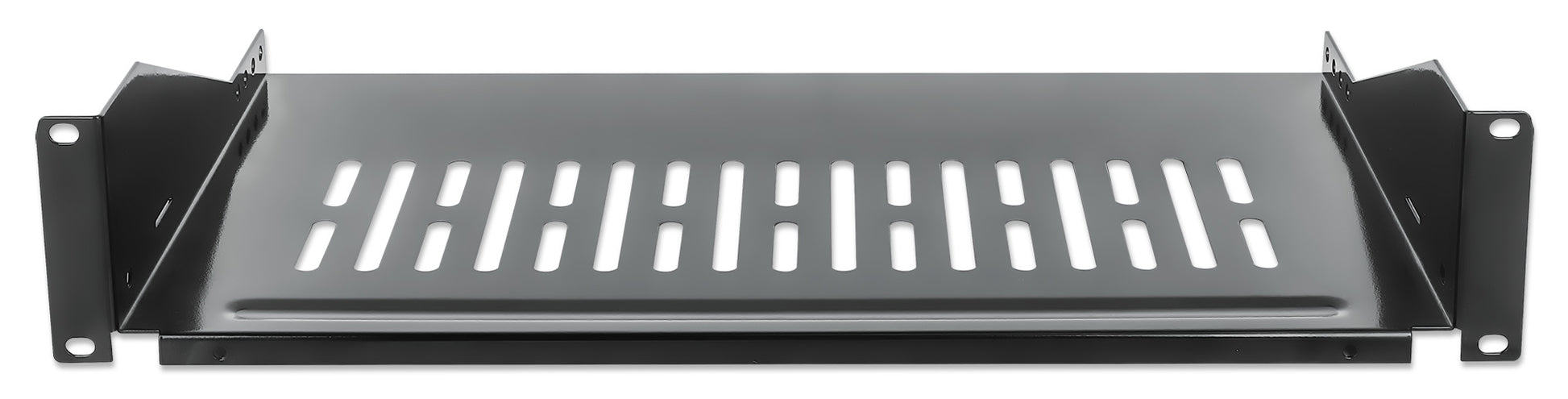 19" Cantilever Shelf, 2U, 250 mm (9.8 in.) Depth, Black Image 3