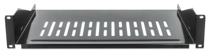 19" Cantilever Shelf, 2U, 250 mm (9.8 in.) Depth, Black Image 3