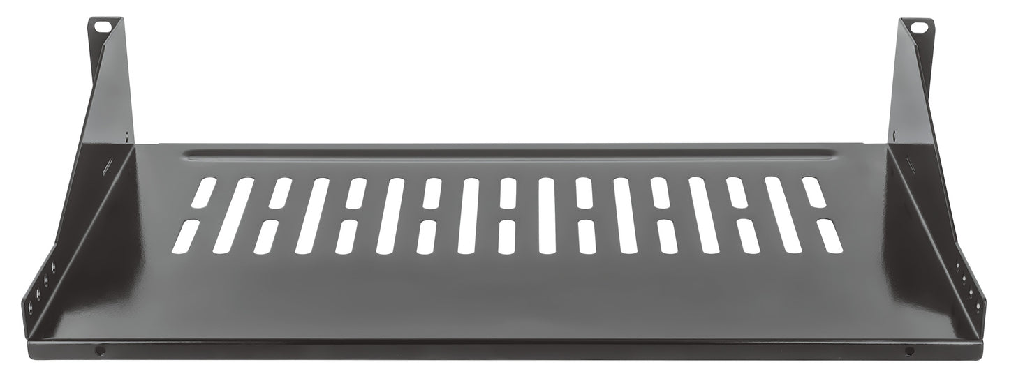 19" Cantilever Shelf, 2U, 250 mm (9.8 in.) Depth, Black Image 4
