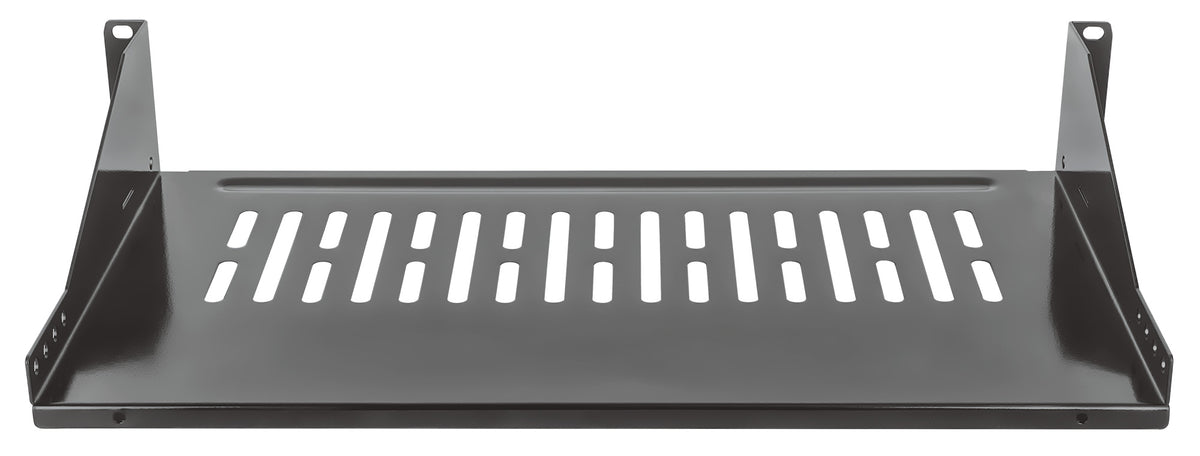 19" Cantilever Shelf, 2U, 250 mm (9.8 in.) Depth, Black Image 4