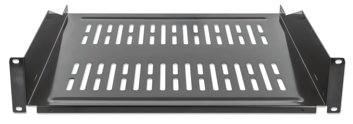 19" Cantilever Shelf, 2U, 400 mm (15.8 in.) Depth, Black Image 3
