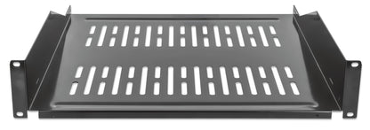 19" Cantilever Shelf, 2U, 400 mm (15.8 in.) Depth, Black Image 3