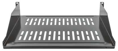 19" Cantilever Shelf, 2U, 400 mm (15.8 in.) Depth, Black Image 4