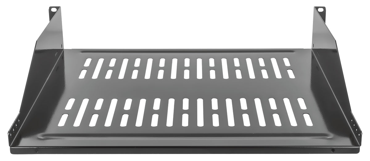 19" Cantilever Shelf, 2U, 400 mm (15.8 in.) Depth, Black Image 4