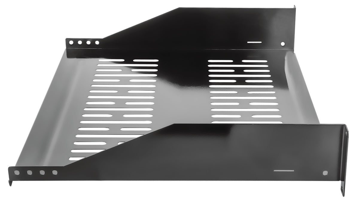 19" Cantilever Shelf, 2U, 400 mm (15.8 in.) Depth, Black Image 5