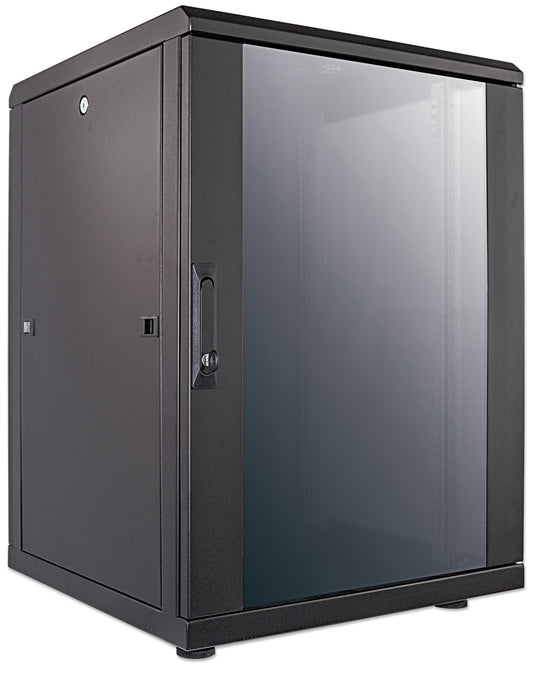 19" Network Cabinet, Standard Line, 16U, 600 (D) x 600 (W) mm, Black Image 2