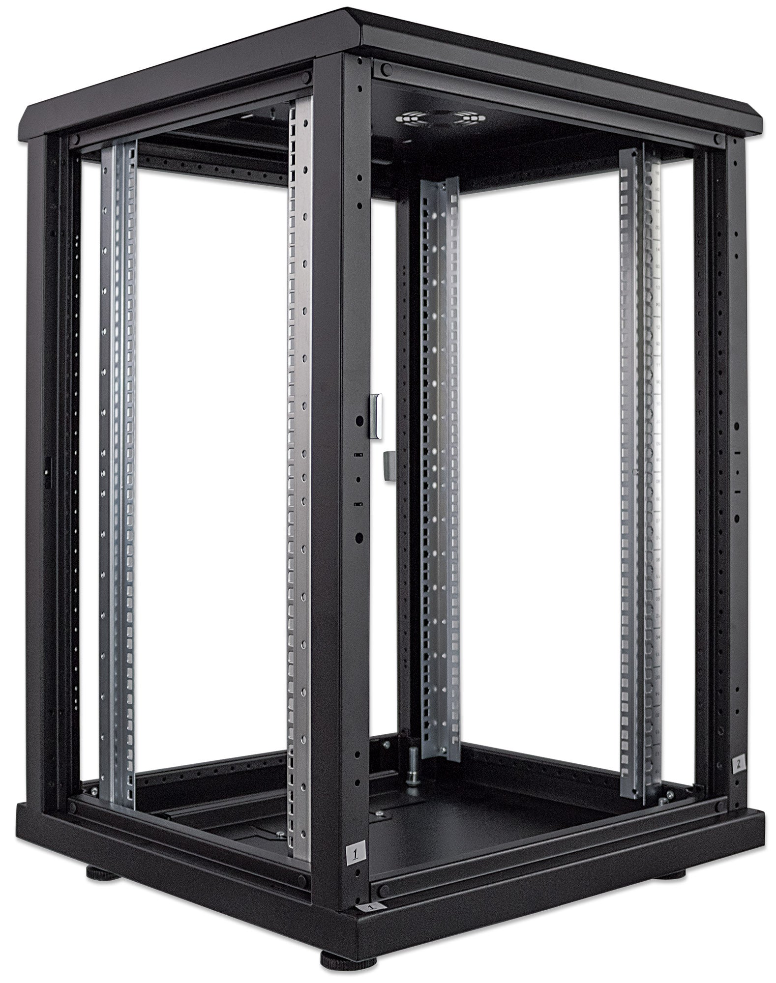 19" Network Cabinet, Standard Line, 16U, 600 (D) x 600 (W) mm, Black Image 6