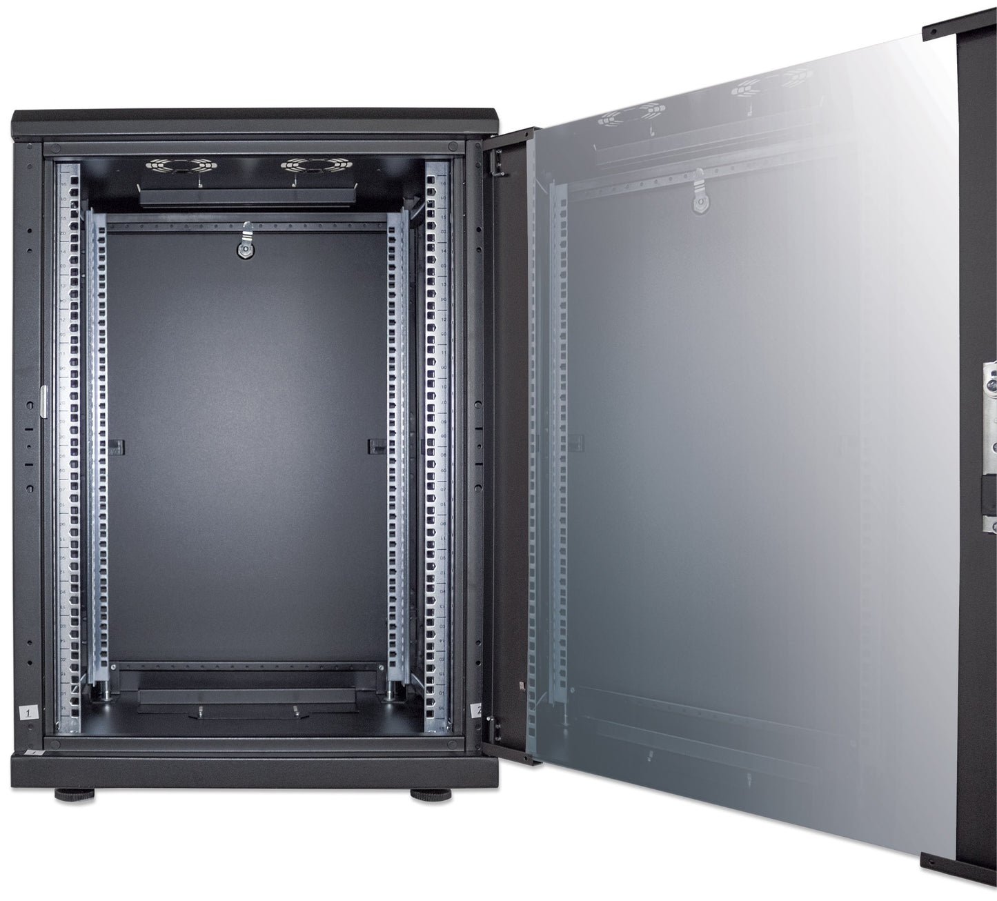 19" Network Cabinet, Standard Line, 16U, 600 (D) x 600 (W) mm, Black Image 7