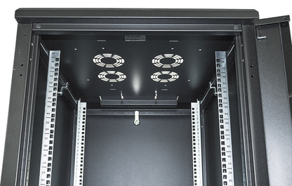 19" Network Cabinet,  Standard Line, 32U, 600 (D) x 600 (W) mm, Black Image 6