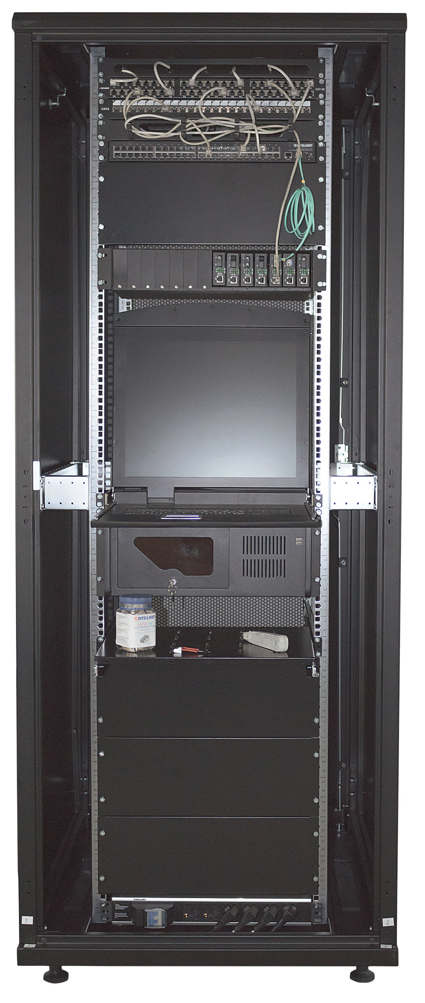 19" Server Cabinet, Standard Line, 42U, 1000 (D) x 800 (W) mm, Black Image 11