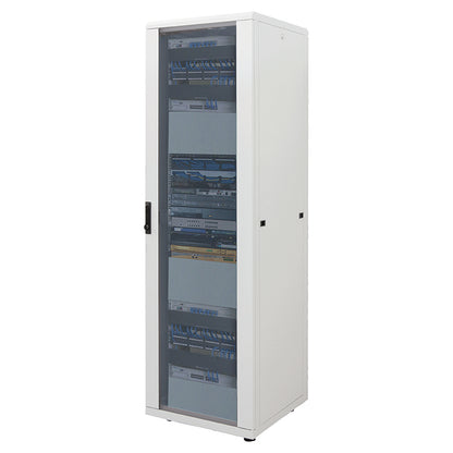 19" Network Cabinet, 42U, 800 (D) x 800 (W) x 2033 (H) mm, Gray Image 1
