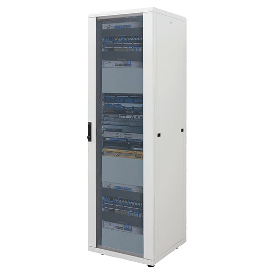 19" Network Cabinet, Standard Line, 42U, 800 (D) x 800 (W) mm, Gray Image 1