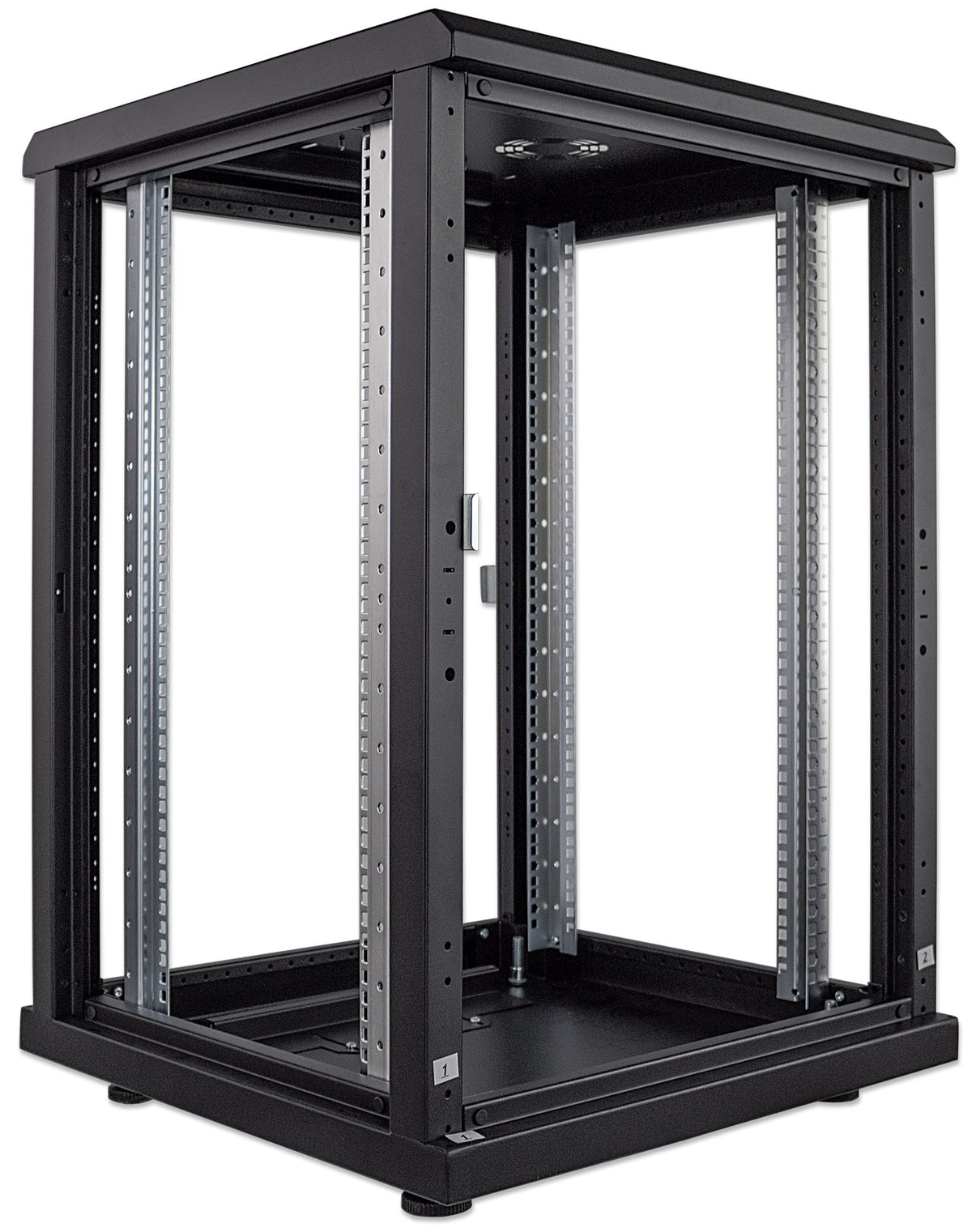 19" Network Cabinet, Standard Line, 16U, 600 (D) x 600 (W) mm, Black Image 6