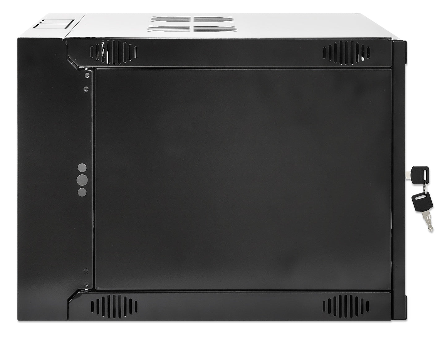 19" Double Section Wallmount Cabinet, 6U, 450 mm (17.7 in.) Depth, Black Image 5