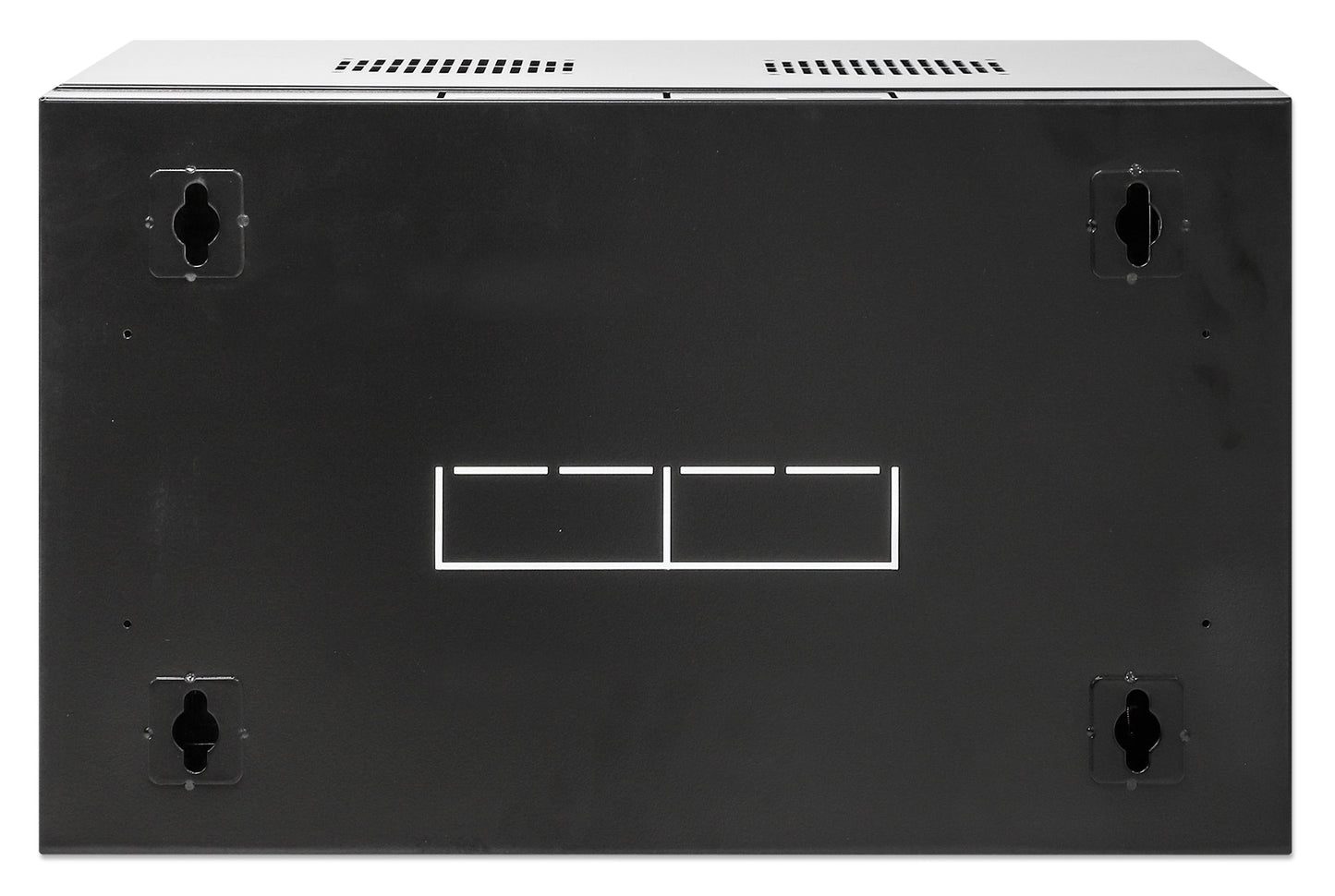 19" Double Section Wallmount Cabinet, 6U, 450 mm (17.7 in.) Depth, Black Image 6