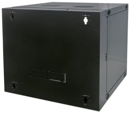 12U 19" Swing Out Wall Mount Network Cabinet, Standard Line, 450 mm (17.7 in.) Depth, Black Image 4