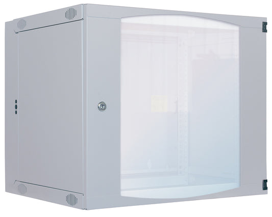 12U 19" Swing Out Wall Mount Network Cabinet, Standard Line, 450 mm (17.7 in.) Depth, Gray Image 2