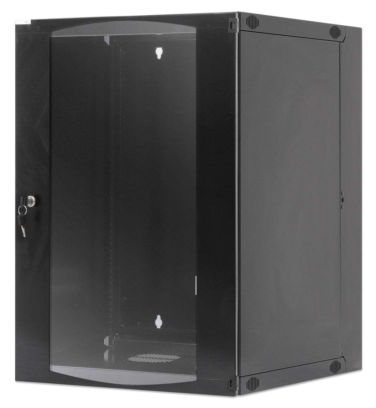 15U 19" Swing Out Wall Mount Network Cabinet, Standard Line, 450 mm (17.7 in.) Depth, Black Image 1