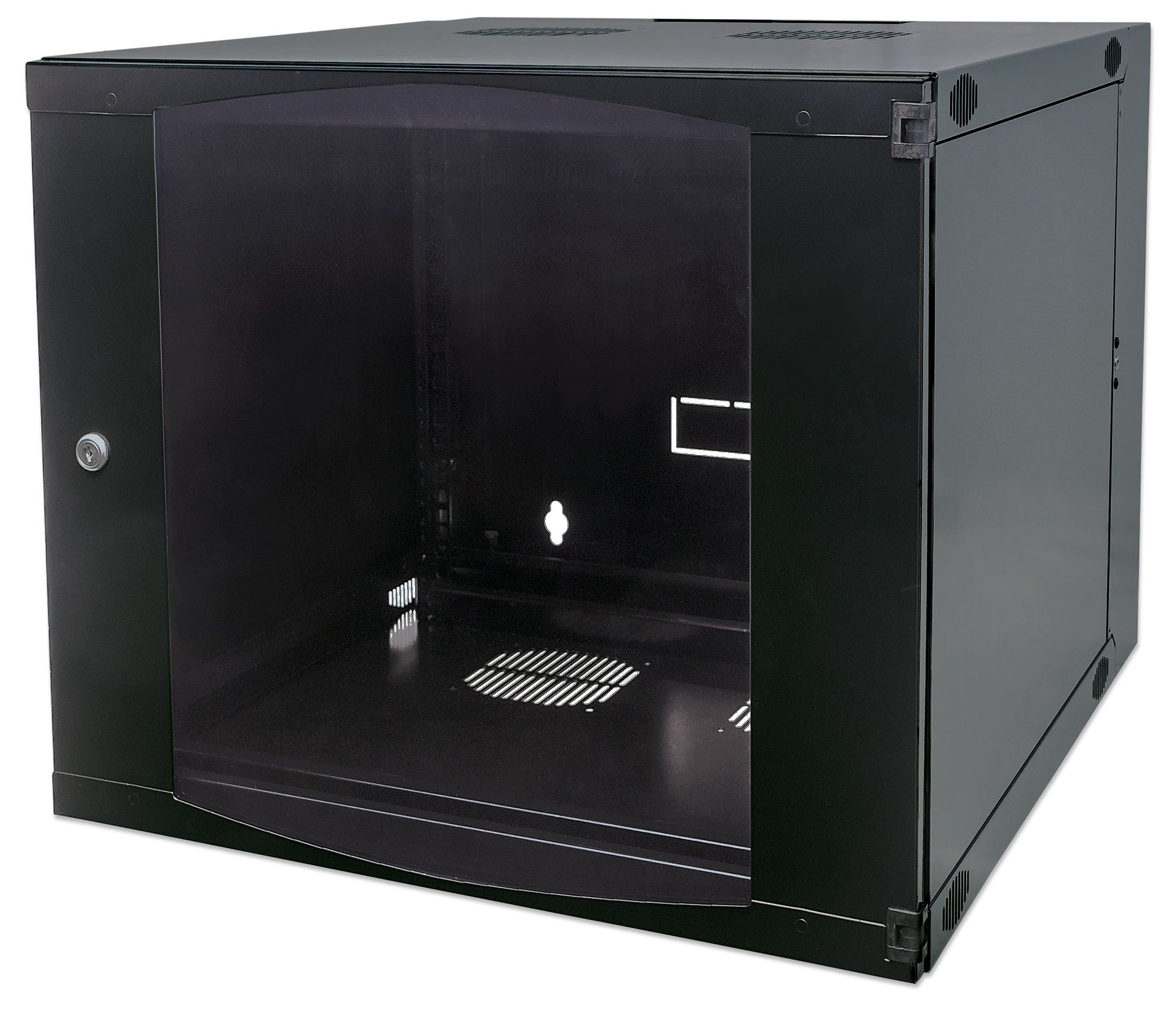 6U 19" Swing Out Wall Mount Network Cabinet, Standard Line, 600 mm (23.6 in.) Depth, Black Image 1